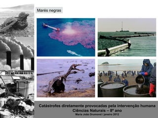 Marés negras




Catástrofes diretamente provocadas pela intervenção humana
                  Ciências Naturais – 8º ano
                  Maria João Drumond / janeiro 2012
 