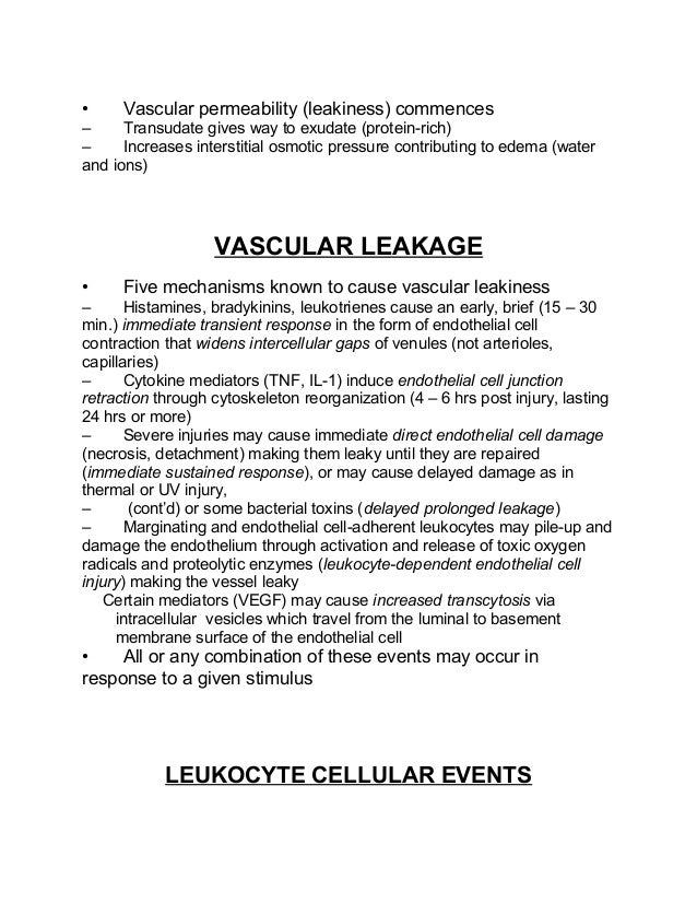11 cellular & vascular events in acute inflammation