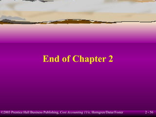 End of Chapter 2 