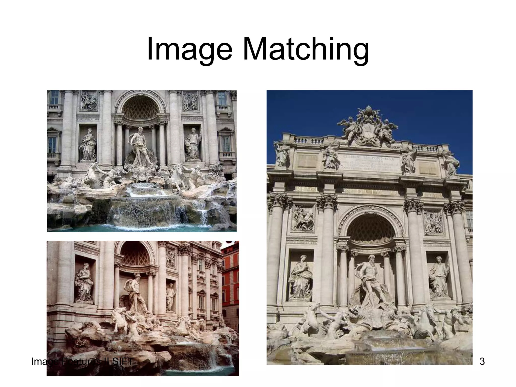 Image Matching
3Image Features II SIFT
 