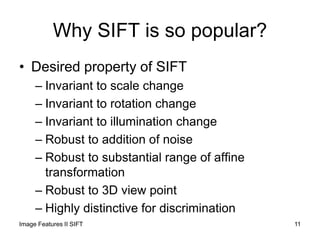 Sift Transformation 11 cie552 image_featuresii_sift | PPTX