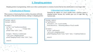 Pointers in C and GO presentation explaination | PDF
