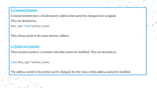 Pointers in C and GO presentation explaination | PDF