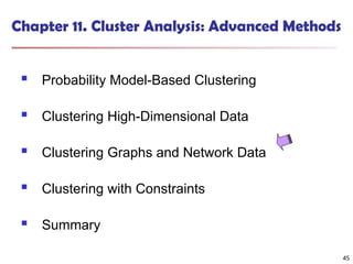 Advanced Cluster Analysis Techniques in Data Mining: Concepts and ...