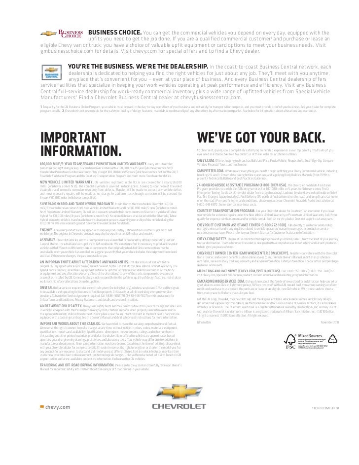 chevrolet customer service usa
