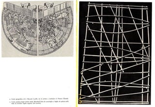 z. Carta geografica di J. Ruysch (rgo8), tra le prime a includere il Nuovo Mondo.
Carta nautica degli isolani delle Marshall fatta di conchiglie e foglie di palma sulla
base di antiche regole segrete (xtx secolo).
 