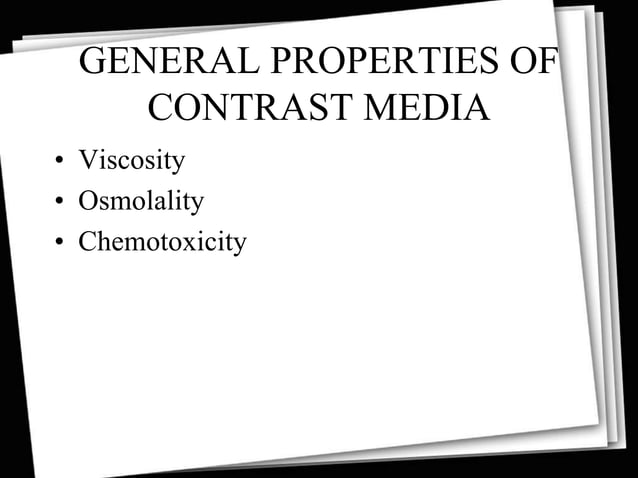 Contrast Radiography | PPTX | Chemistry | Science