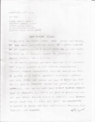 THE FUTURE IS IN OUR HANDS11CQ'S DRAFTS