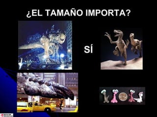 ¿EL TAMAÑO IMPORTA?



          SÍ
 