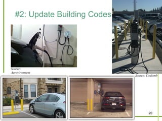 #2: Update Building Codes




Source:
Aerovironment
                              Source: Coulomb




                                       20
 