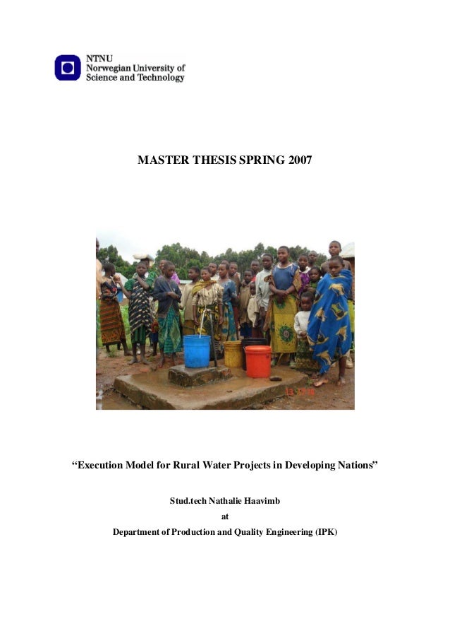 Master thesis 2007