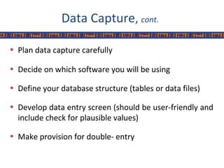data management and analysis | PPT
