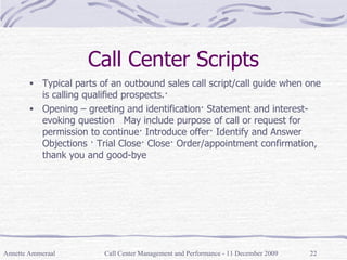 Call center Management | PPT