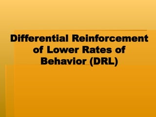 Arranging Consequences to Decrease Behavior | PPT