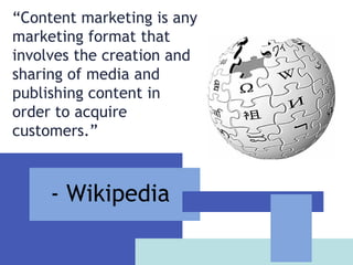 11 Definitions of Content Marketing Slide 2