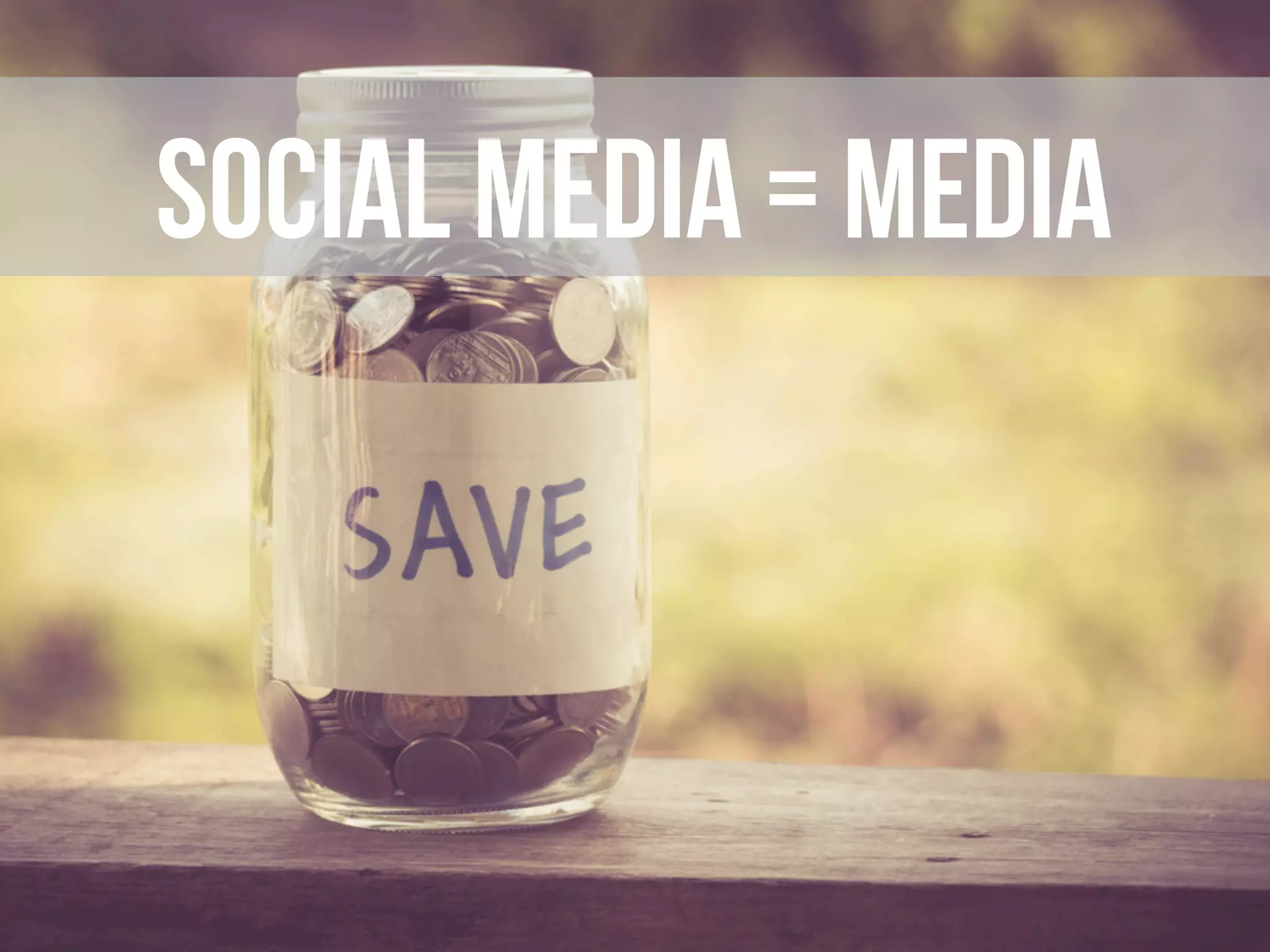 Social media = media