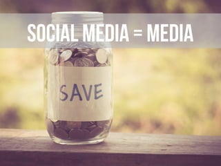 Social media = media
 