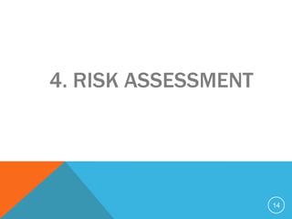 4. RISK ASSESSMENT




                     14
 