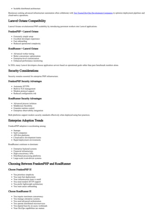 Next-Generation PHP Application Servers: FrankenPHP vs RoadRunner in ...