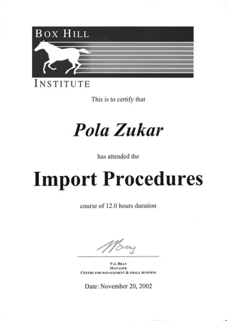 Import Procedures
