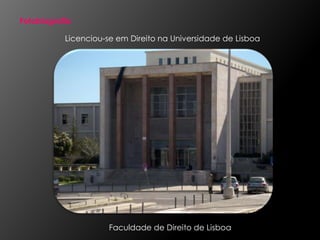 Da sua actividade cívica, salienta a participação na Direcção do Movimento Portugal Único, em 1998, defensor do «não» num referendo sobre a regionalização administrativa. BibliografiaDe Miguel Sousa Tavares