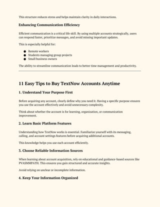 11 Easy Tips to Buy TextNow Accounts in Any Time.docx