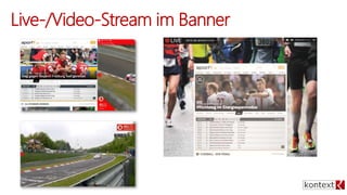 Live-/Video-Stream im Banner
 