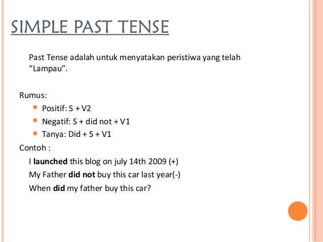 Simple Past Adalah Siswapelajar Com
