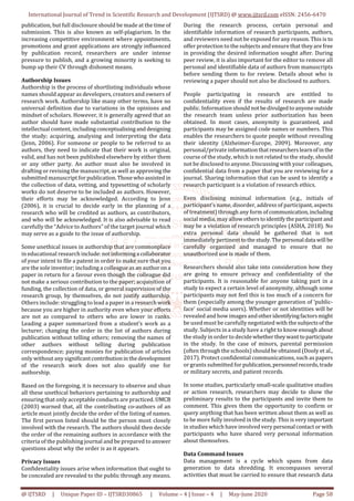 Ethical Issues in Educational Research Management and Practice | PDF