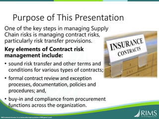 Manage Your Organization's Contract Risks Final | PPTX