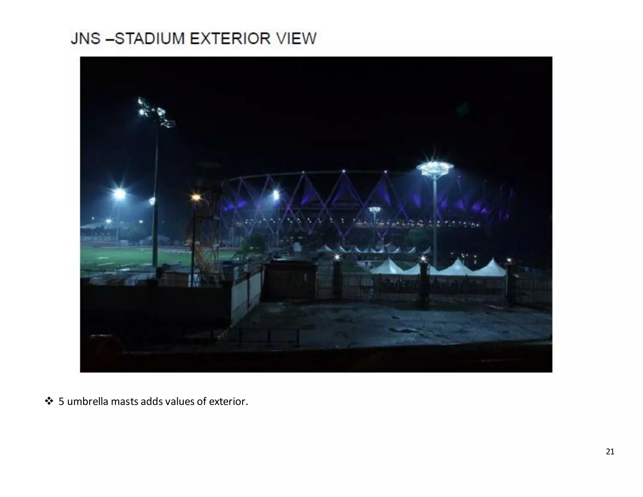 21
 5 umbrella masts adds values of exterior.
 