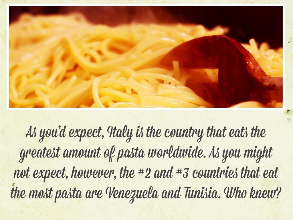 11 Facts You Probably Didn't Know About Pasta