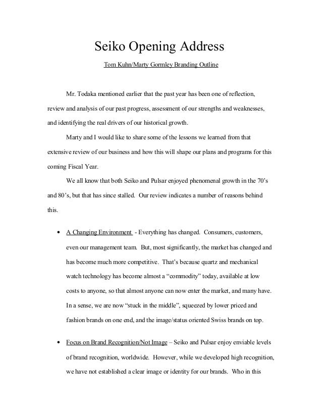 Speech rough draft example image