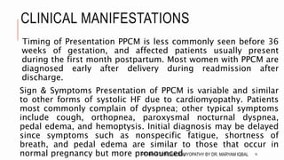 PERIPARTUM CARDIOMYOPATHY by Dr Maryam Iqbal.pptx