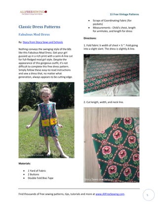 The Sewing Pattern Tutorials: 5. Sewing with vintage patterns - The Fold  Line