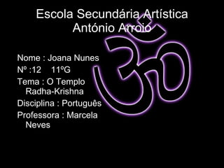 Escola Secundária Artística António Arroio ,[object Object],[object Object],[object Object],[object Object],[object Object]