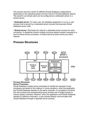 11g architecture | DOC | Operating Systems | Computer Software and ...