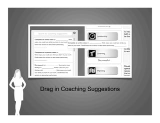Drag in Coaching Suggestions
 
