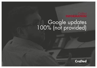 Crafted
INFORMATION
Google updates
100% (not provided)
 