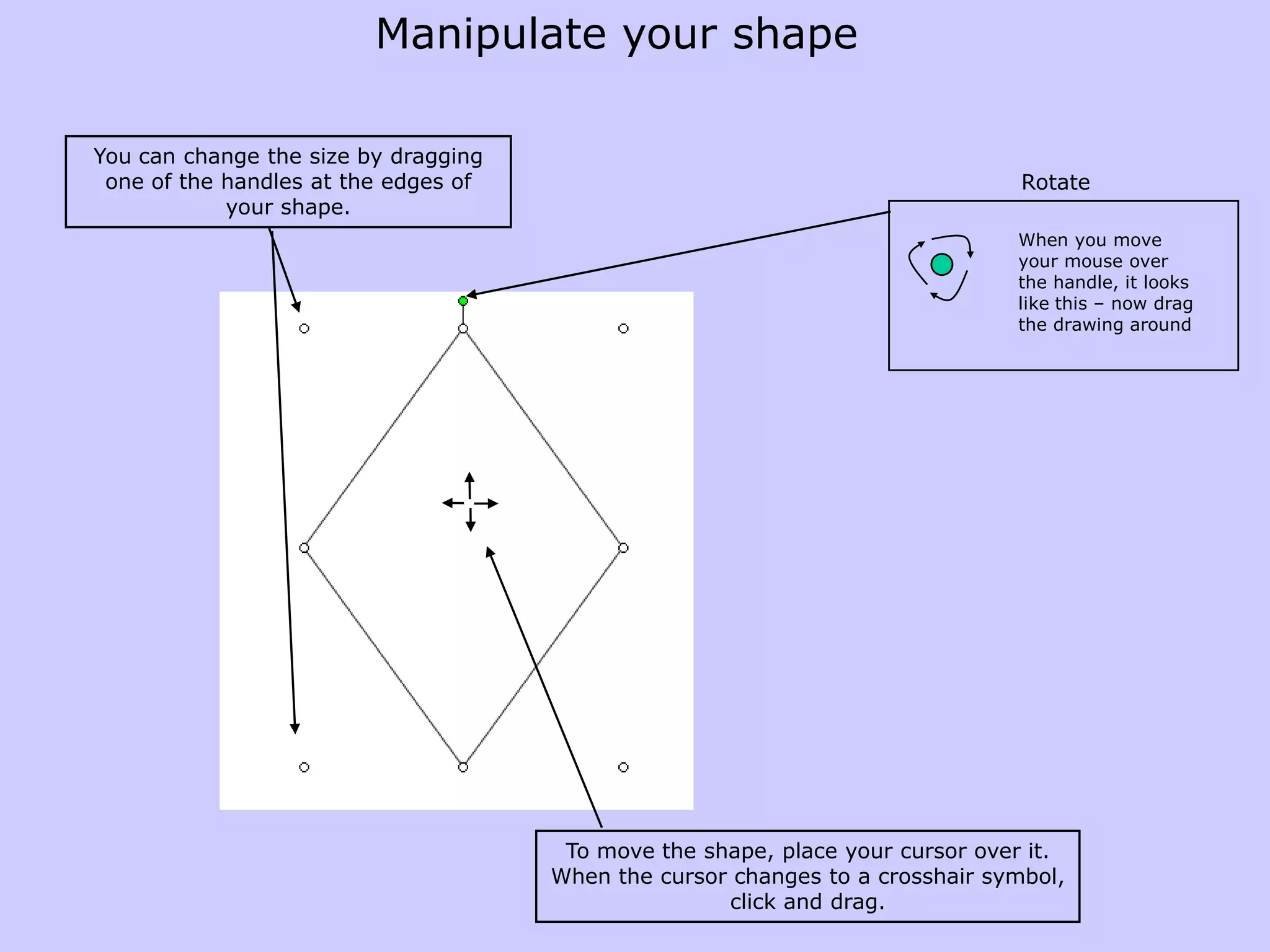 Item 3: Add a style to your shape