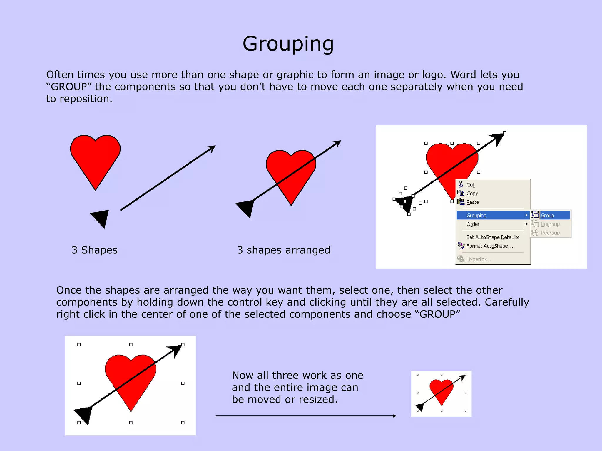 Item 7: Auto position your shape on the page