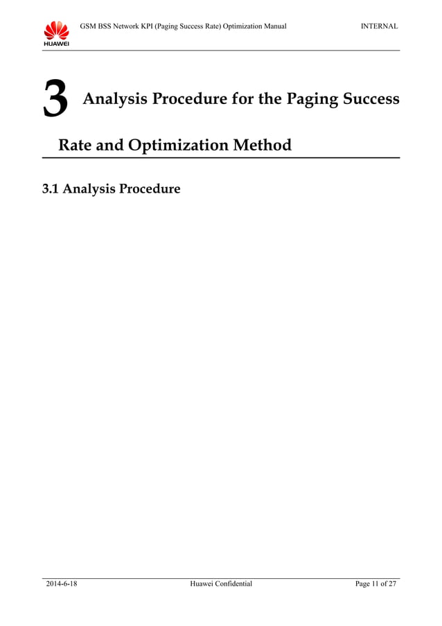 11 gsm bss network kpi (paging success rate) optimization manual