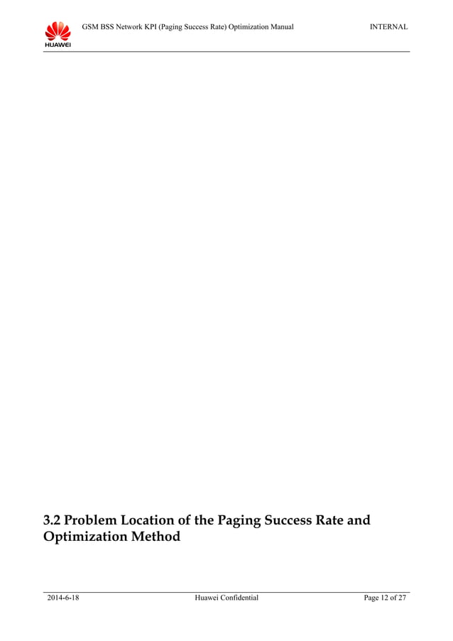 11 gsm bss network kpi (paging success rate) optimization manual