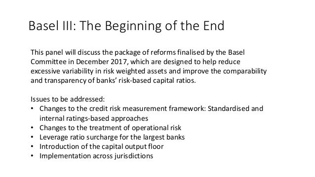 ICC BANKING COMMISSION MIAMI MEETING 2018: Day 2 @ 11:30 Basel III Slide 1