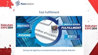 Fast Fulfillment 
Serviço de logística e armazenamento para lojistas Rakuten 
 