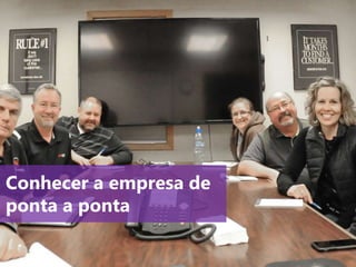 www.agendor.com.br
Conhecer a empresa de
ponta a ponta
 