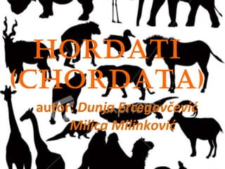 HORDATI
(CHORDATA)
 autor: Dunja Ercegovčević
      Milica Milinković
 