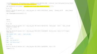 [root@mysql-gtid2 ~]# mysqlbinlog --base64-output=DECODE-ROWS --verbose /var/lib/mysql/binlog.000001
| grep 9ad0db84-e1b1-11eb-99b5-080027b81a94:1 -A100
SET @@SESSION.GTID_NEXT= '9ad0db84-e1b1-11eb-99b5-080027b81a94:1'/*!*/;
# at 235
#210711 20:06:33 server id 2 end_log_pos 311 CRC32 0x45140e33 Query thread_id=14 exec_time=0
error_code=0
SET TIMESTAMP=1626033993/*!*/;
.
.
BEGIN
/*!*/;
# at 311
#210711 20:06:33 server id 2 end_log_pos 380 CRC32 0xb7b533ca Table_map: `test1`.`repl_innodb`
mapped to number 97
# at 380
#210711 20:06:33 server id 2 end_log_pos 438 CRC32 0x5ef8bb59 Write_rows: table id 97 flags:
STMT_END_F
### INSERT INTO `test1`.`repl_innodb`
### SET
### @1=2
### @2='m1062-2'
### @3='Ernt-tran'
# at 438
#210711 20:06:33 server id 2 end_log_pos 469 CRC32 0x696f6881 Xid = 135
COMMIT/*!*/;
 