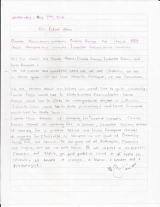 THE FUTURE IS IN YOUR HANDS 11I3'S DRAFTS