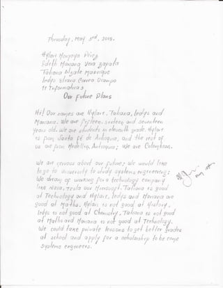 THE FUTURE IS IN YOUR HANDS 11I3'S DRAFTS